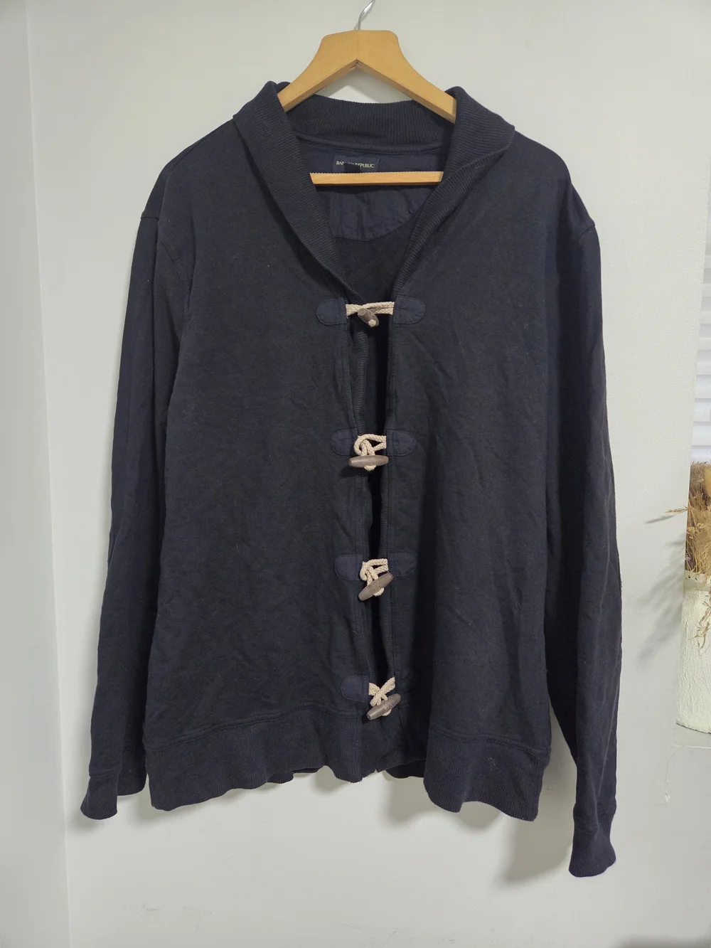 Banana Republic Black Toggle Front Women's Top